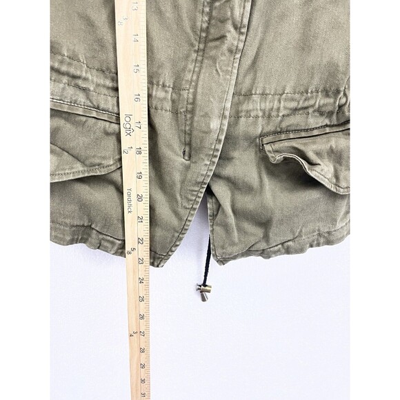 CELEBRITY PINK WOMENS JACKET GREEN MEDIUM M EMBELISHED COAT FRONT ZIP CASUAL - Picture 3 of 10